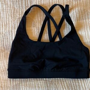 Lululemon Athletica Black Strappy Sports Bra